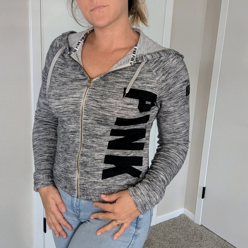 PINK Victoria's Secret Small Hoodie Zip Up